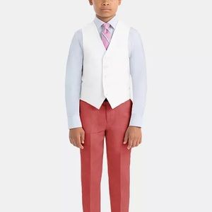 Boys tuxedo White Vest